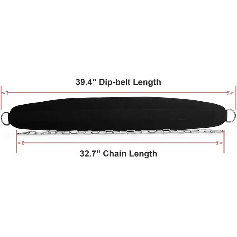 Weightlifting Belt with Chain – Pull-Up & Dip Waist Support