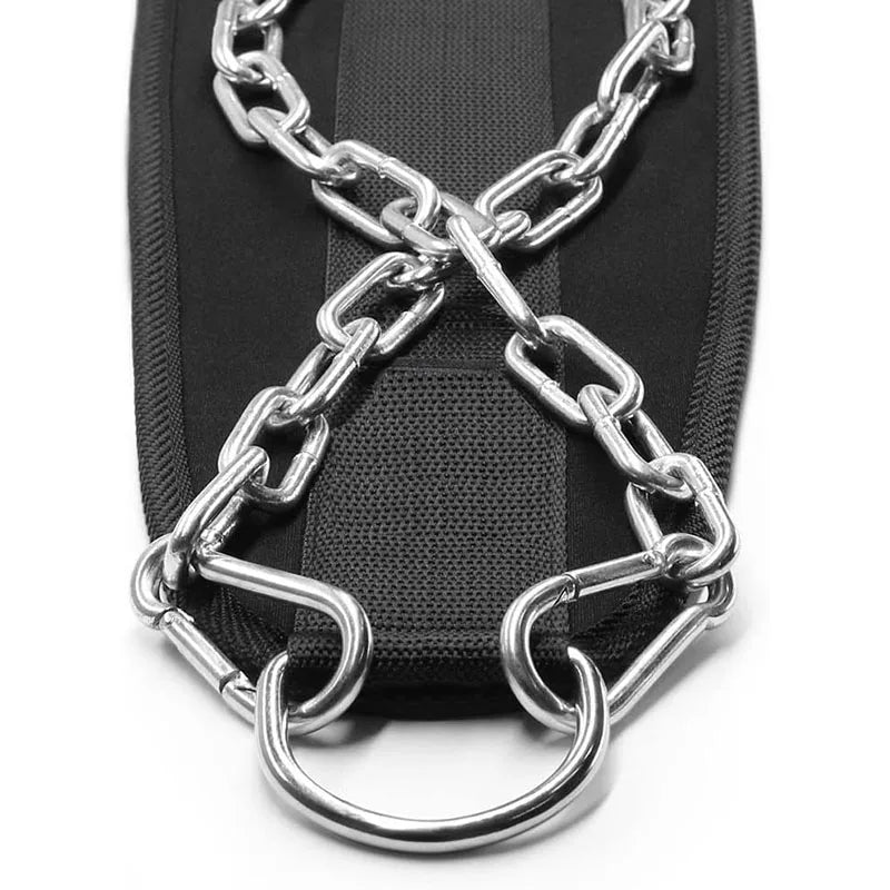 Weightlifting Belt with Chain – Pull-Up & Dip Waist Support