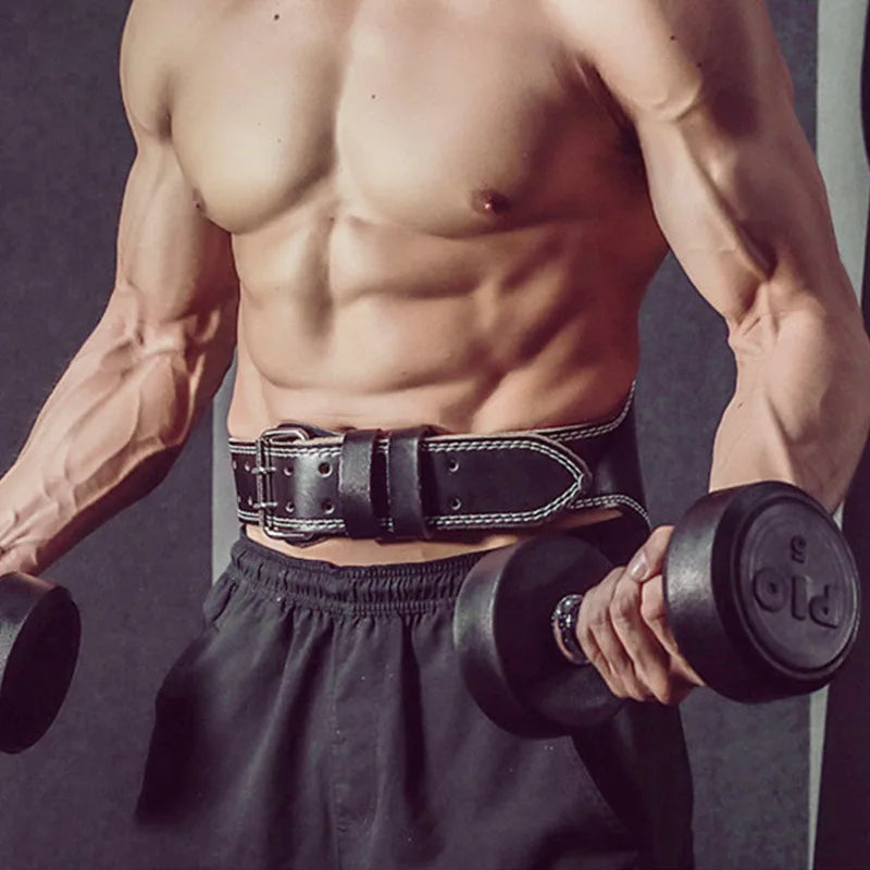 Premium Weightlifting Belt – PU Leather Waist Support for Squats & Deadlifts