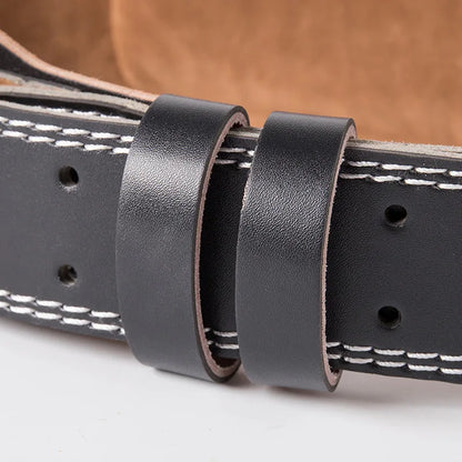 Premium Weightlifting Belt – PU Leather Waist Support for Squats & Deadlifts