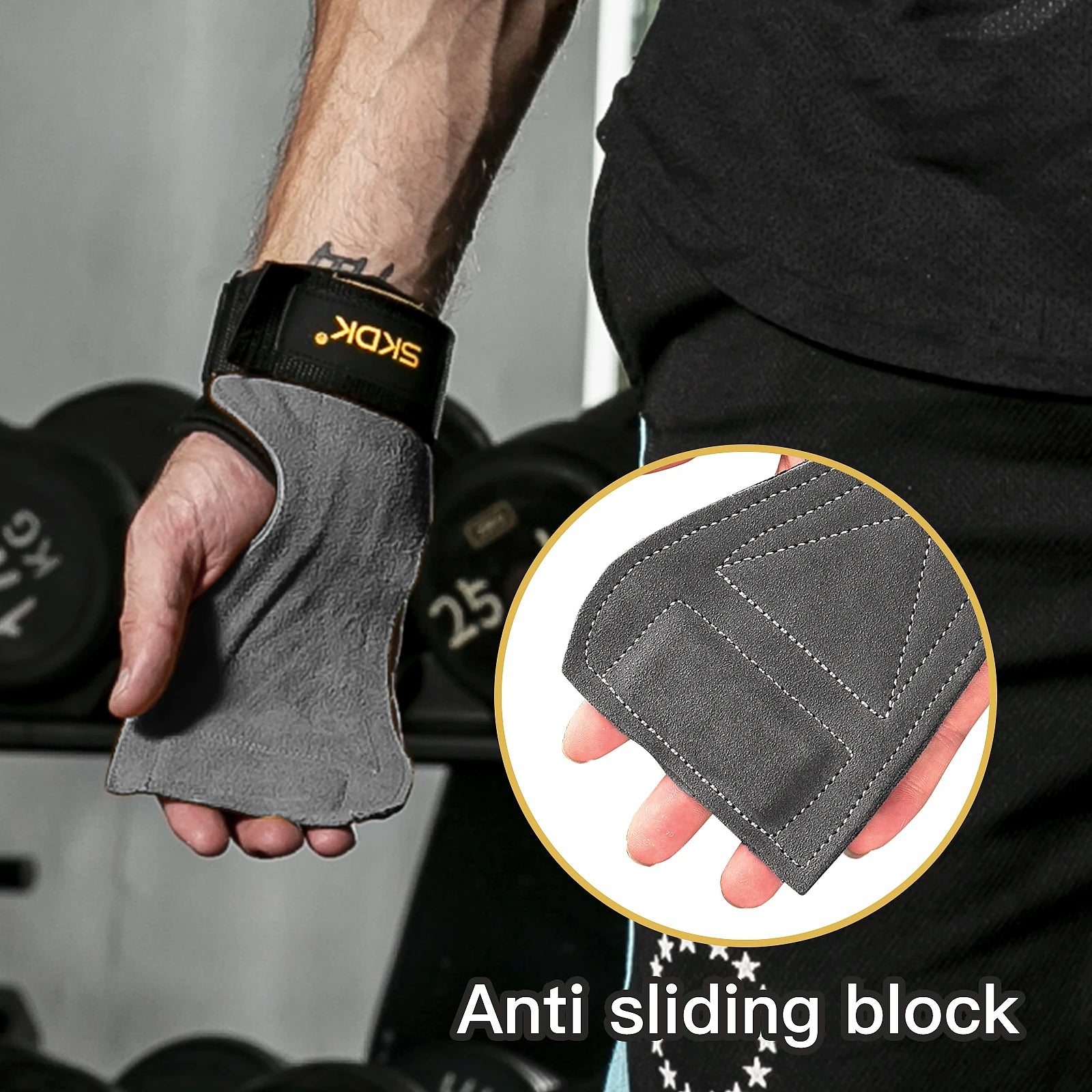 XXX grips - Anti-Slip Hand Protection for Weightlifting, CrossFit & Strength Training